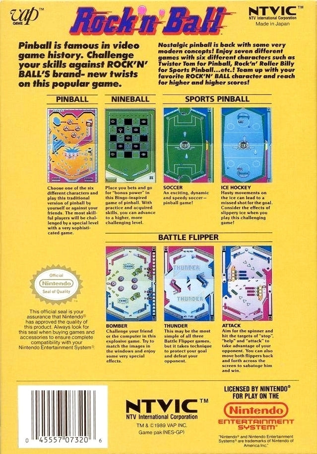 Rock'n' Ball - (NES) Nintendo Entertainment System [Pre-Owned] Video Games NTVIC   