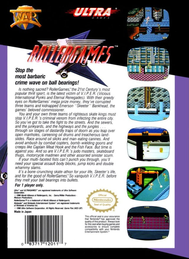 Rollergames - (NES) Nintendo Entertainment System [Pre-Owned] Video Games Ultra   