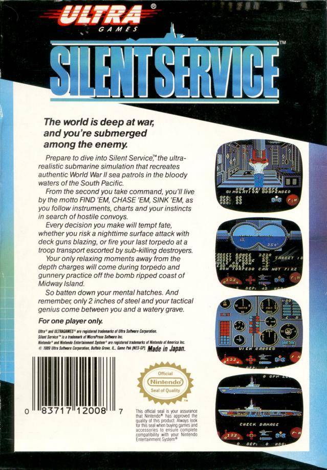 Silent Service - (NES) Nintendo Entertainment System [Pre-Owned] Video Games Ultra   