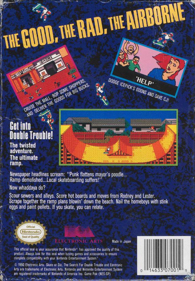 Skate or Die 2: The Search for Double Trouble - (NES) Nintendo Entertainment System [Pre-Owned] Video Games Electronic Arts   