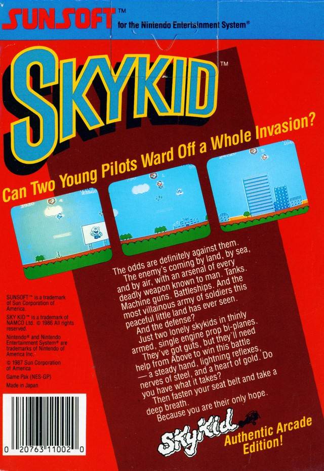 Sky Kid - (NES) Nintendo Entertainment System [Pre-Owned] Video Games SunSoft   