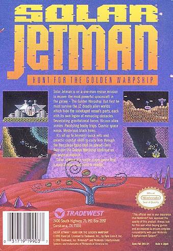 Solar Jetman: Hunt for the Golden Warpship - (NES) Nintendo Entertainment System [Pre-Owned] Video Games Tradewest   