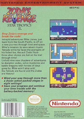 Zoda's Revenge: Star Tropics II - (NES) Nintendo Entertainment System [Pre-Owned] Video Games Nintendo   
