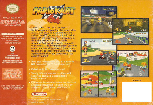 Mario Kart 64 - (N64) Nintendo 64 [Pre-Owned] Video Games Nintendo   