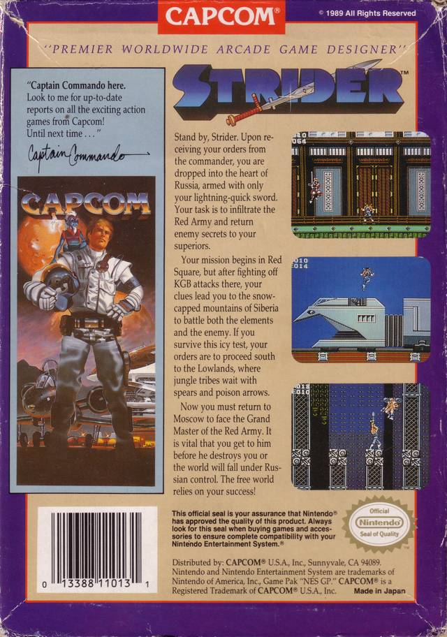 Strider - (NES) Nintendo Entertainment System [Pre-Owned] Video Games Capcom   