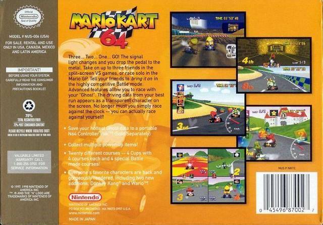 Mario Kart 64 (Player's Choice) - (N64) Nintendo 64  [Pre-Owned] Video Games Nintendo   