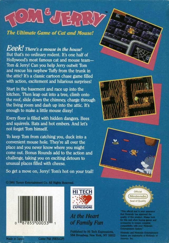 Tom & Jerry: The Ultimate Game of Cat and Mouse! - (NES) Nintendo Entertainment System [Pre-Owned] Video Games Hi Tech Expressions   
