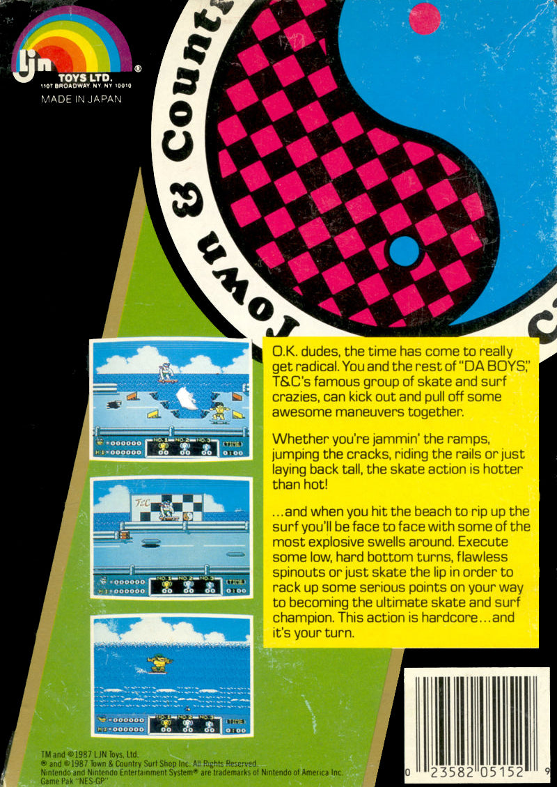 T&C Surf Designs: Wood & Water Rage - (NES) Nintendo Entertainment System [Pre-Owned] Video Games LJN Ltd.   