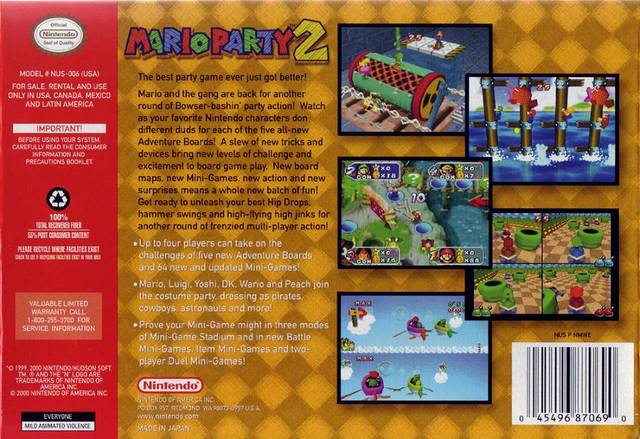 Mario Party 2 - (N64) Nintendo 64 [Pre-Owned] | J&L Game