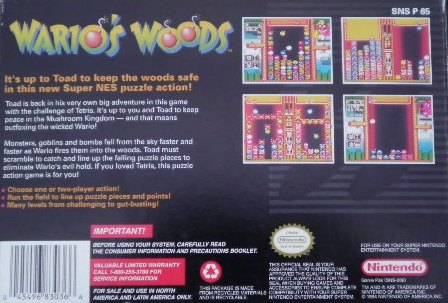Wario's Woods - (SNES) Super Nintendo [Pre-Owned] Video Games Nintendo   