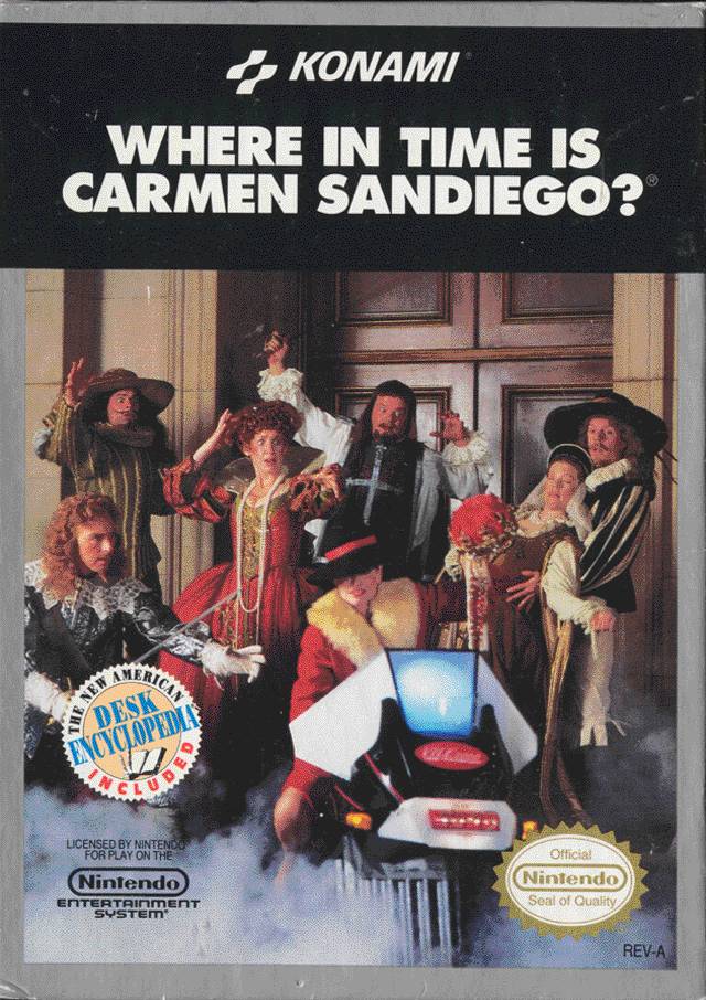Where in Time is Carmen Sandiego? - (NES) Nintendo Entertainment System [Pre-Owned] Video Games Konami   