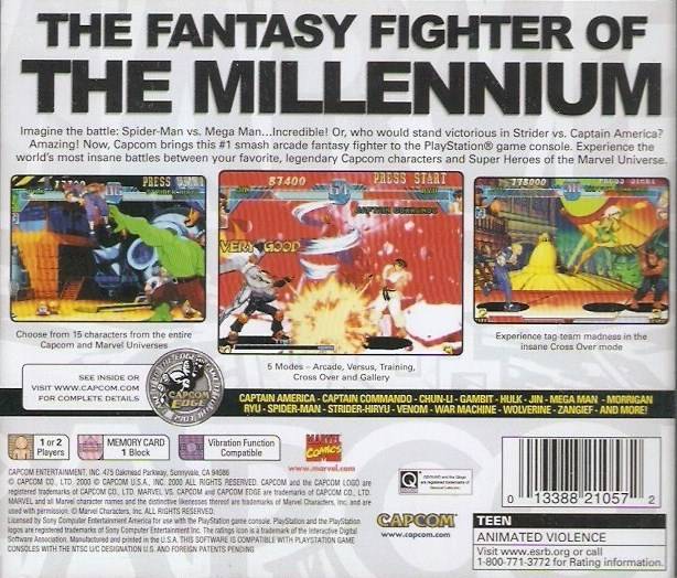 Marvel vs. Capcom: Clash of Super Heroes - (PS1) PlayStation