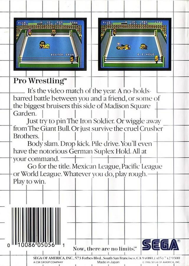 Pro Wrestling - SEGA Master System [Pre-Owned] Video Games Sega   