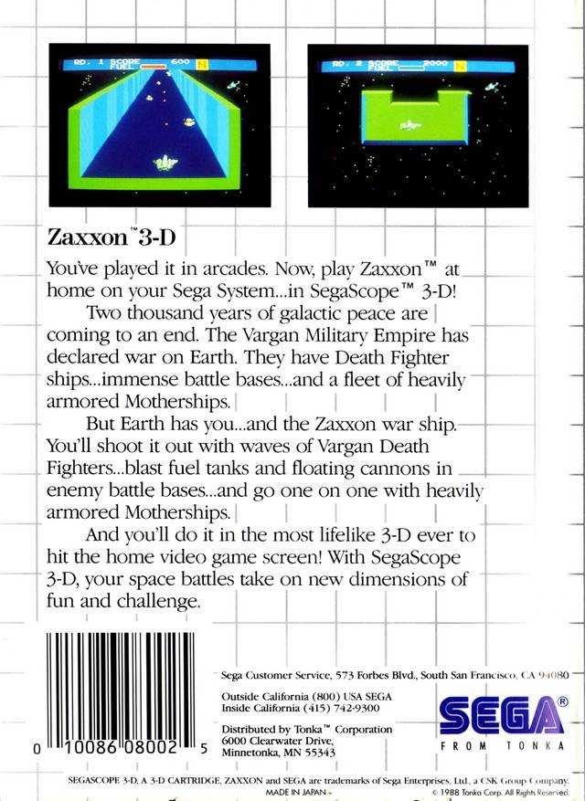 Zaxxon 3-D - SEGA Master System [Pre-Owned] Video Games Sega   