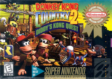 Donkey Kong Country 2: Diddy's Kong Quest (Players Choice) - Super Nintendo  [Pre-Owned] Video Games Nintendo   