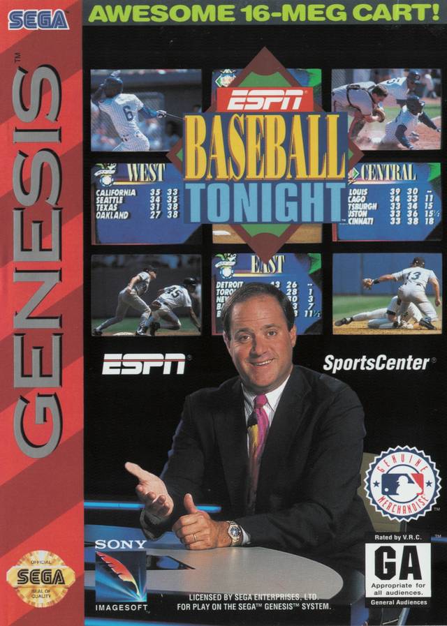 ESPN Baseball Tonight - (SG) SEGA Genesis [Pre-Owned] Video Games Sony Imagesoft   