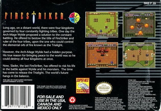 FireStriker - (SNES) Super Nintendo [Pre-Owned] Video Games DTMC   