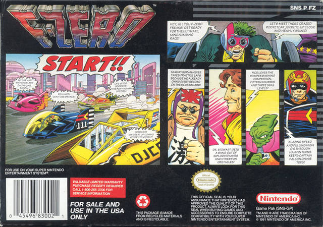 F-Zero - (SNES) Super Nintendo [Pre-Owned] Video Games Nintendo   