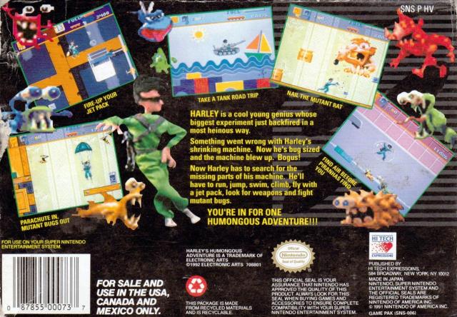 Harley's Humongous Adventure - (SNES) Super Nintendo [Pre-Owned] Video Games Hi Tech Expressions   
