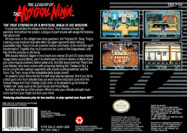 The Legend of the Mystical Ninja - (SNES) Super Nintendo [Pre-Owned] Video Games Konami   
