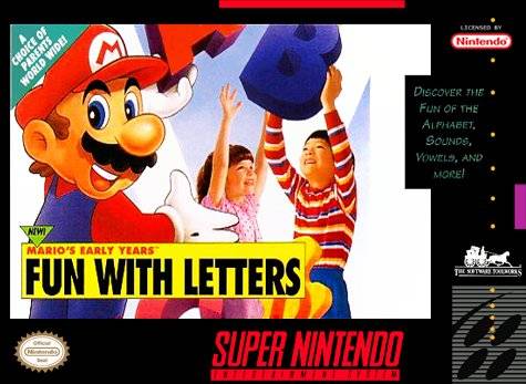 Mario's Early Years: Fun with Letters - (SNES) Super