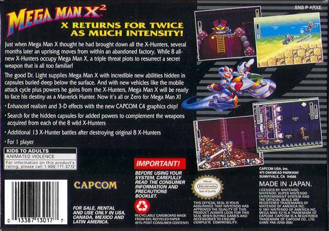 Mega Man X2 - (SNES) Super Nintendo [Pre-Owned] Video Games Capcom   