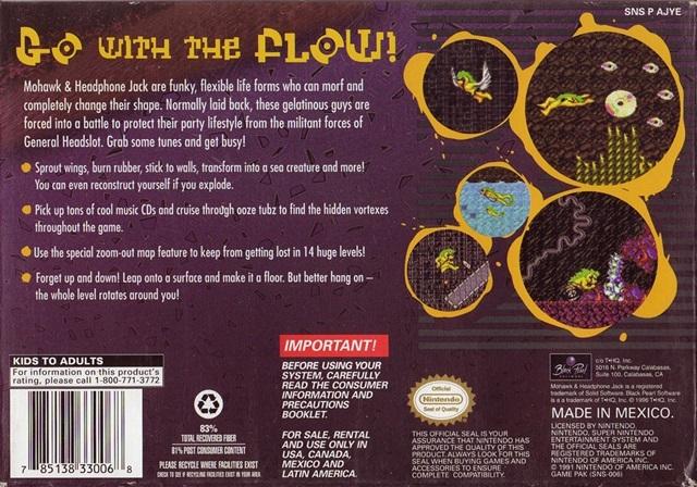 Mohawk and Headphone Jack - (SNES) Super Nintendo [Pre-Owned] Video Games Black Pearl   