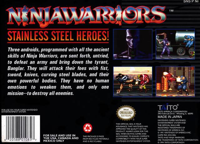 Ninja Warriors - (SNES) Super Nintendo [Pre-Owned] Video Games Taito Corporation   