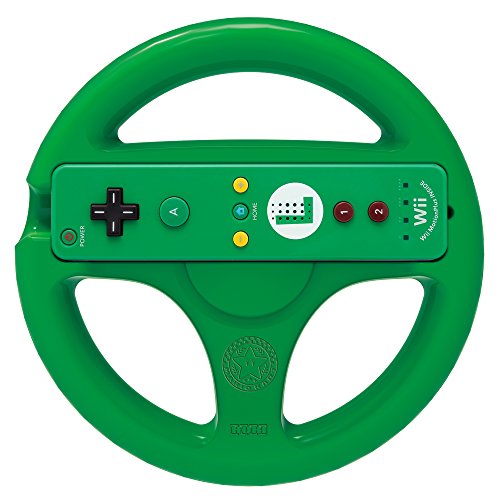 HORI Mario Kart Racing Wheel (Luigi) Nintendo Wii U J&L Game