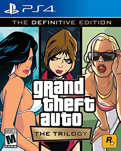 Grand Theft Auto: The Trilogy- The Definitive Edition - (PS4) PlayStation 4 Video Games Rockstar Games   