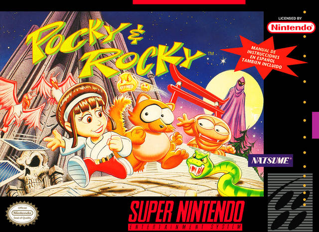 Pocky & Rocky - (SNES) Super Nintendo [Pre-Owned] Video Games Natsume   