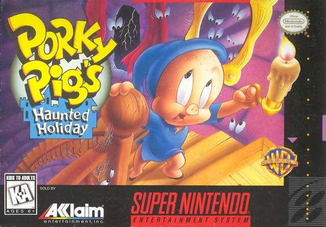 Porky Pig's Haunted Holiday - (SNES) Super Nintendo [Pre-Owned] Video Games Acclaim   