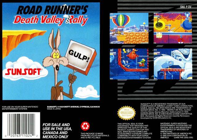 Road Runner's Death Valley Rally - (SNES) Super Nintendo [Pre-Owned] Video Games SunSoft   