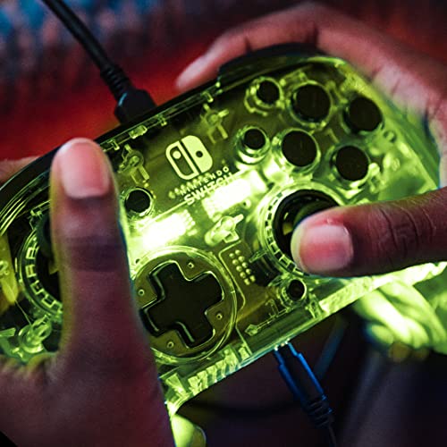 Contoller Nintendo Led Afterglow Deluxe+ LED Wired Gaming Controller - (NSW) Nintendo Switch ...