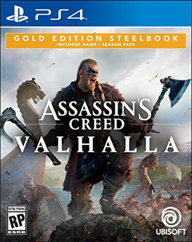 Assassin's Creed Valhalla - Gold Steelbook Edition - (PS4) PlayStation 4  [Pre-Owned] Video Games Ubisoft   