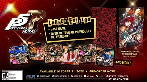 Persona 5 Royal: Steelbook Launch Edition - (PS5) PlayStation 5 Video Games SEGA   