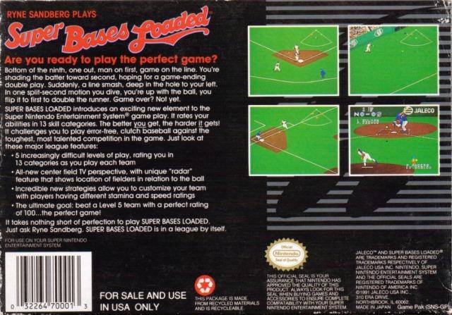 Super Bases Loaded - (SNES) Super Nintendo [Pre-Owned] Video Games Jaleco Entertainment   