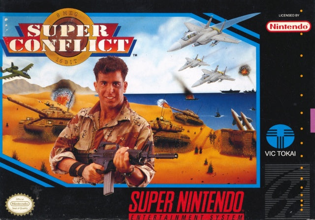 Super Conflict - (SNES) Super Nintendo [Pre-Owned] Video Games Vic Tokai   