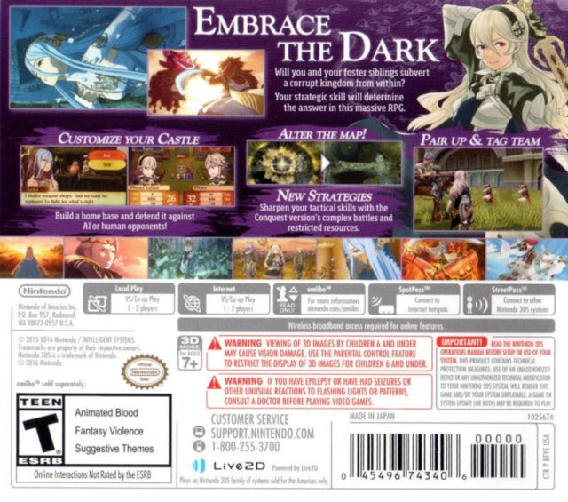Fire Emblem Fates: Conquest - Nintendo 3DS | J&L Game
