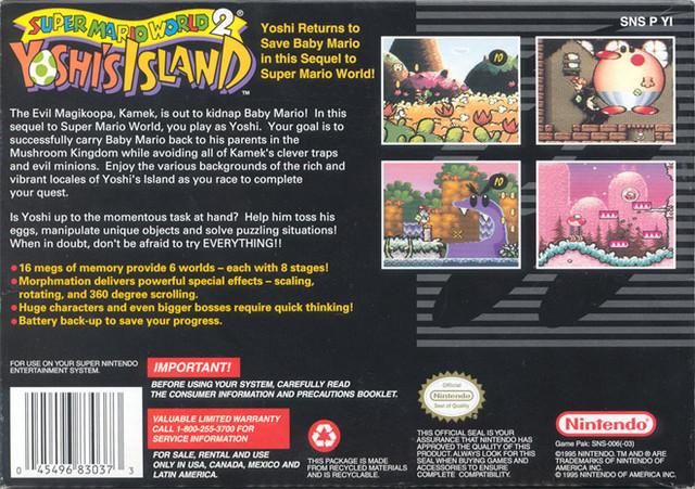 Super Mario World 2: Yoshi's Island - (SNES) Super Nintendo [Pre-Owned] Video Games Nintendo   