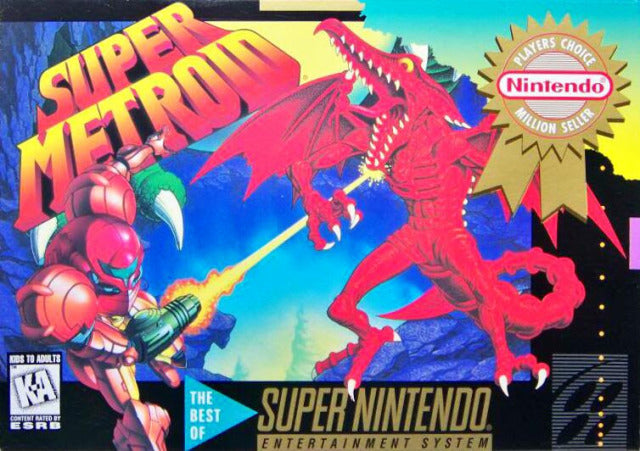 Super Metroid (Player's Choice) - (SNES) Super Nintendo [Pre-Owned] Video Games Intelligent Systems   