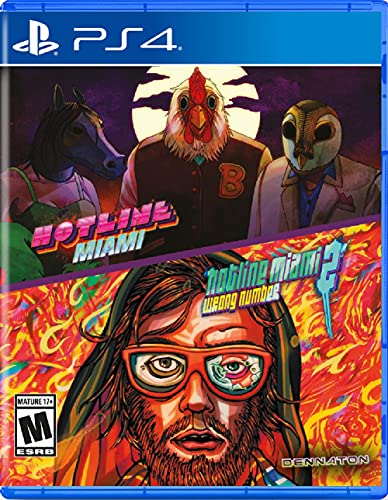 Hotline Miami & Hotline Miami 2: Wrong Number - (PS4) PlayStation 4 Video Games Devolver Digital