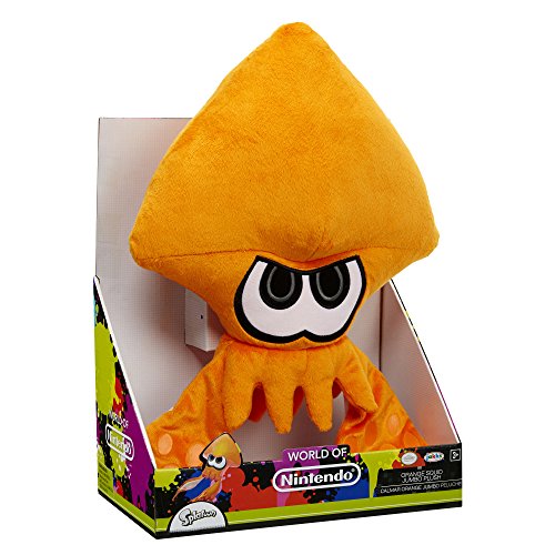 World of Nintendo Jumbo Plush Orange Splatoon Squid - Toys Toy World of Nintendo   