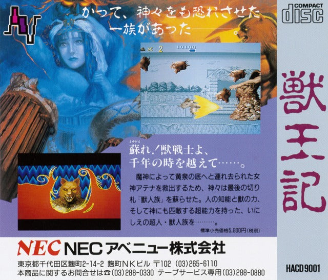 Juuouki - Turbo CD (Japanese Import) [Pre-Owned] Video Games NEC Interchannel   