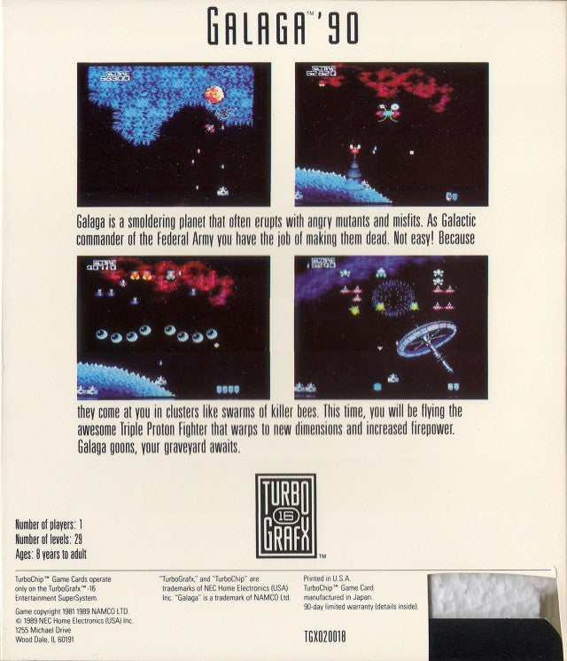 Galaga '90 - TurboGrafx-16 [Pre-Owned] Video Games NEC   