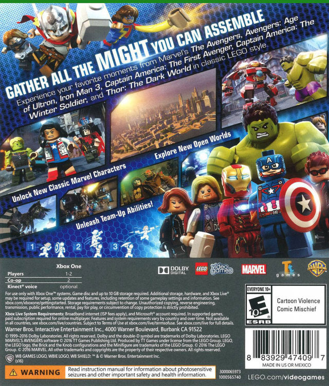 LEGO Marvel's Avengers - (XB1) Xbox One [Pre-Owned] Video Games Warner Bros. Interactive Entertainment   
