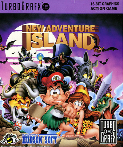 New Adventure Island - TurboGrafx-16  [Pre-Owned] Video Games NEC Interchannel   