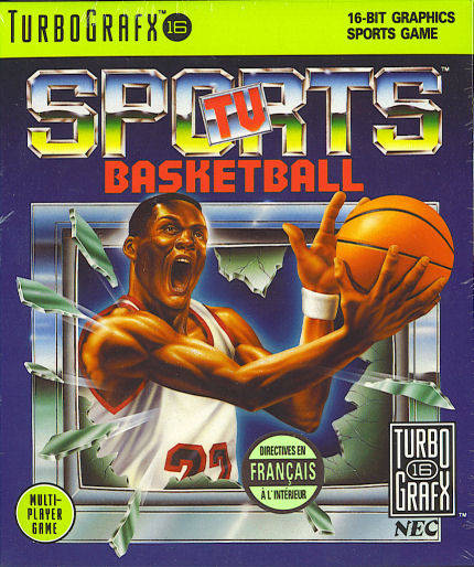 TV Sports Basketball - TurboGrafx-16 Video Games NEC   