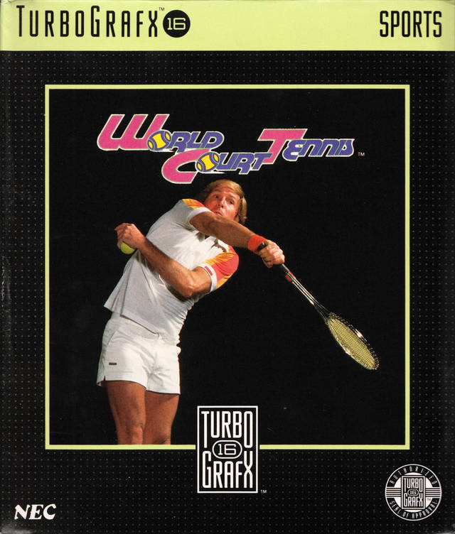 World Court Tennis - TurboGrafx-16 Video Games NEC   