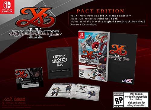 Ys IX: Monstrom Nox (Pact Edition) - (NSW) Nintendo Switch Video Games NIS America   